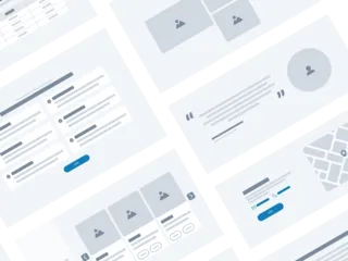 Diverse stilisierte CMS-Elemente